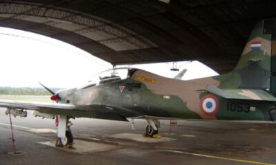 Aviones Super Tucano A29. Foto: Ministerio de Defensa.