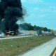 Avión se estrelló en autopista de Florida, Estados Unidos. Foto: LodeHoy.