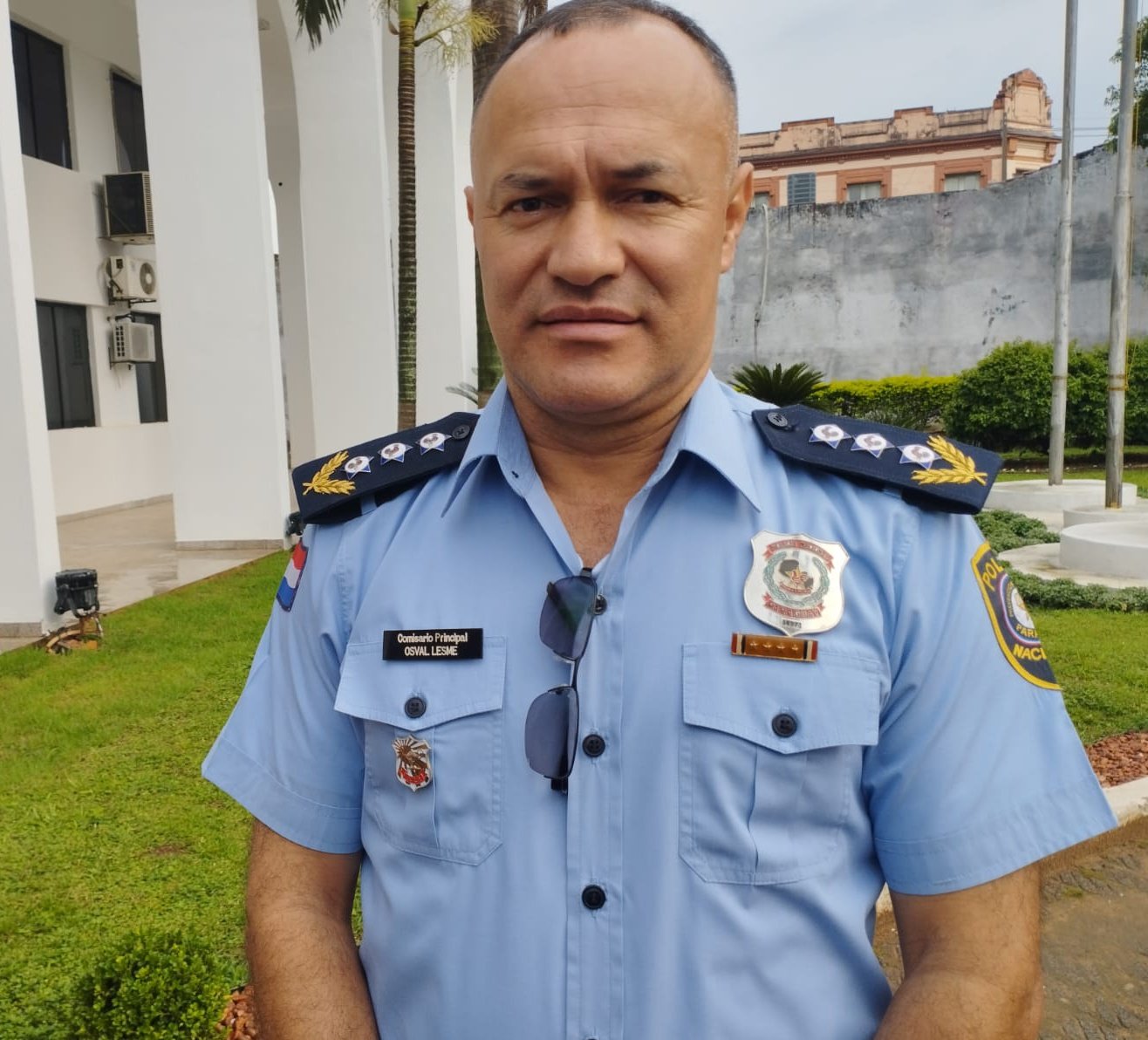 Comisario Pedro Lesme, subjefe del Departamento contra el Crimen Organizado. Foto: Gentileza.