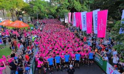 Carrera de las Chicas 5k se desarrolló en Asunción. Foto: Gentileza.