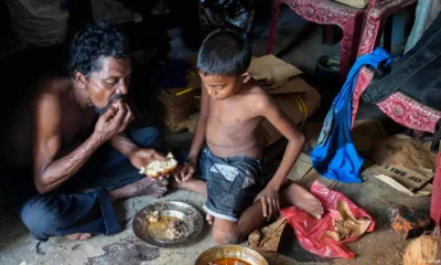 La pobreza y la desigualdad son, para muchos, parte de su vida cotidiana, como en la imagen en Sri Lanka. DW