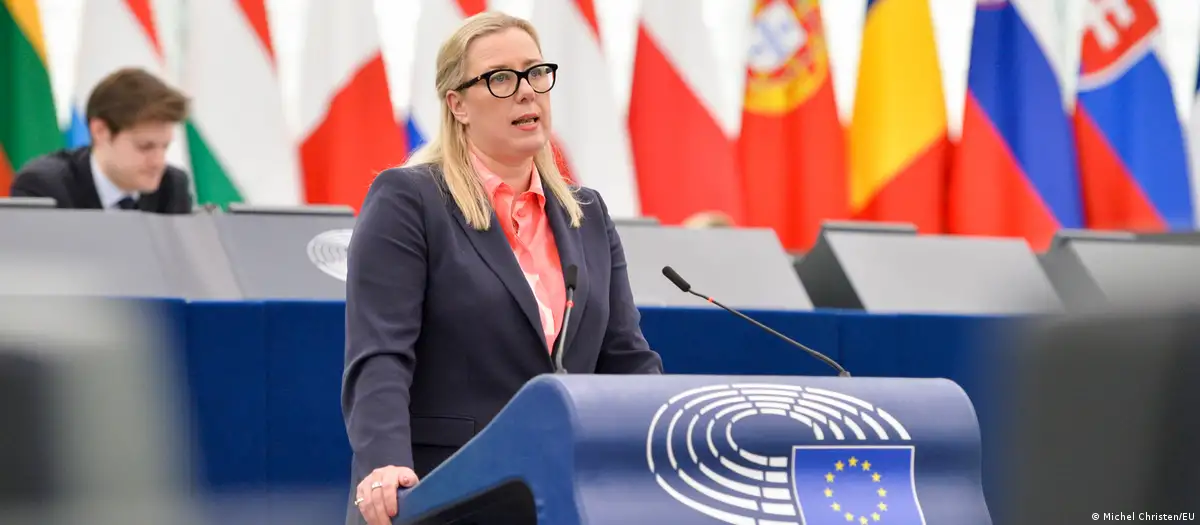 Juta Urppilainen, comisaria de Asociaciones Internacionales, en el debate sobre Cuba. Foto:DW.