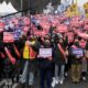 Manifestación de médicos en Seúl, Corea del Sur. Foto: DW.