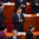 El presidente chino, Xi Jinping, en la sesión de apertura de la Conferencia Consultiva Política del Pueblo Chino. Foto: DW.