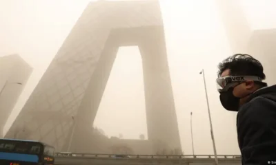 Contaminación del aire en Pekín, China, a partir de una tormenta de arena. Foto: DW