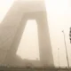 Contaminación del aire en Pekín, China, a partir de una tormenta de arena. Foto: DW