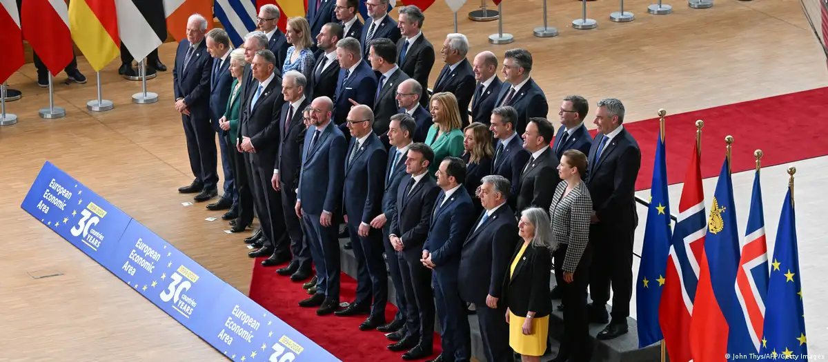 Líderes de la Unión Europea en la cumbre en Bruselas. Foto: DW.