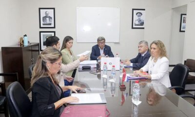 En reunión los integrantes de la Comisión de Asuntos Contitucionales de Diputados. Foto: Gentileza.