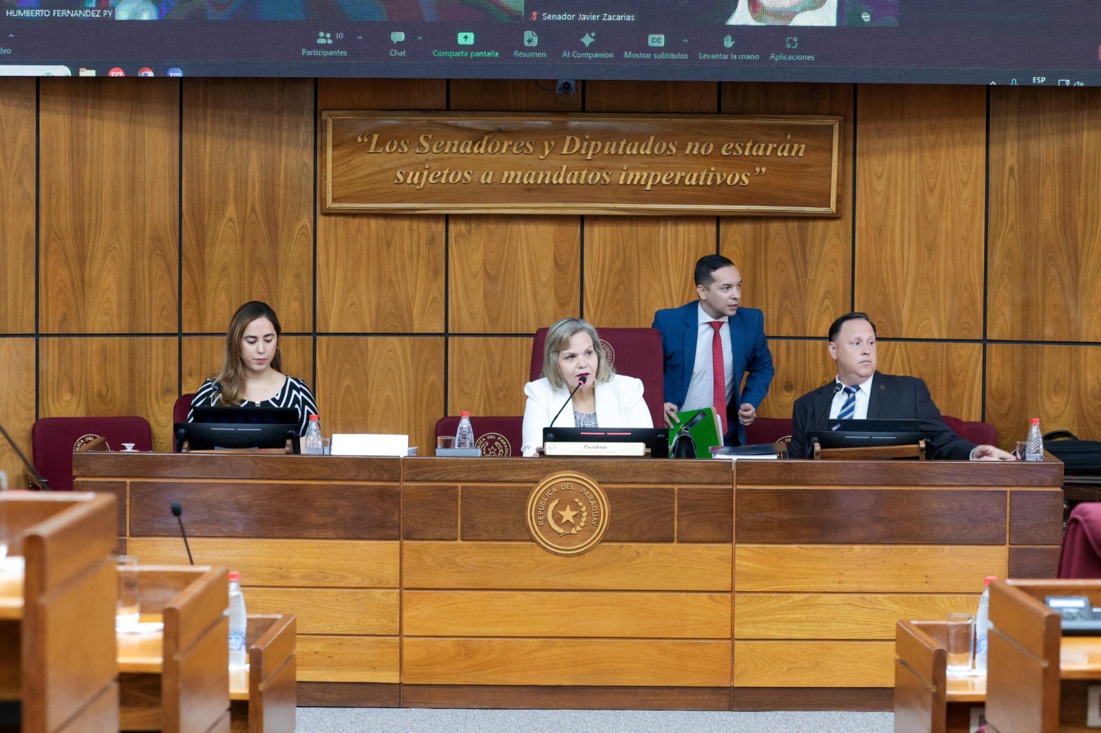 Comisión de Asuntos Constitucionales del Senado. Foto: Gentileza.