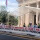 Manifestación de médicos frente al Panteón de los Héroes. Foto: Ñandutí AM.