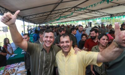 El presidente estuvo en la Feria de la Agricultura Familiar “Semana Santa Ra’ãrovo”. Foto: Gentileza.