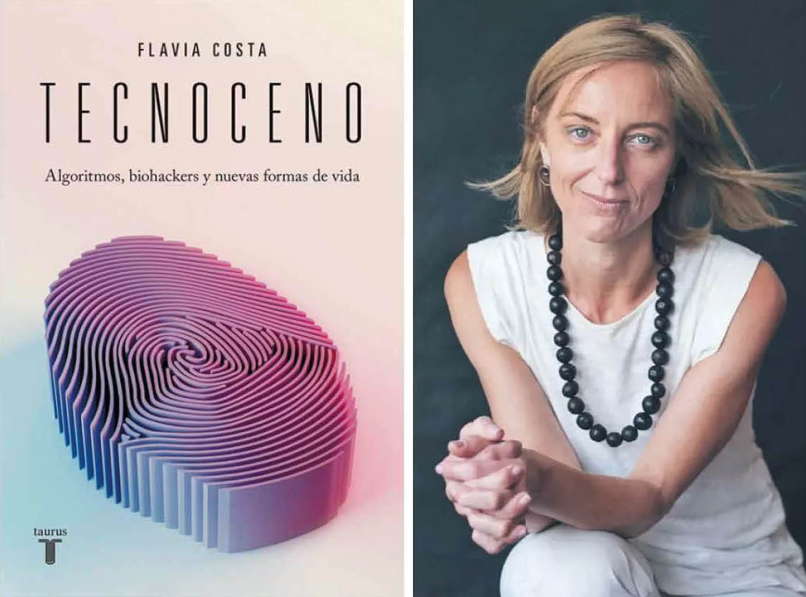 Flavia Costa y su obra "Tecnoceno". Cortesía