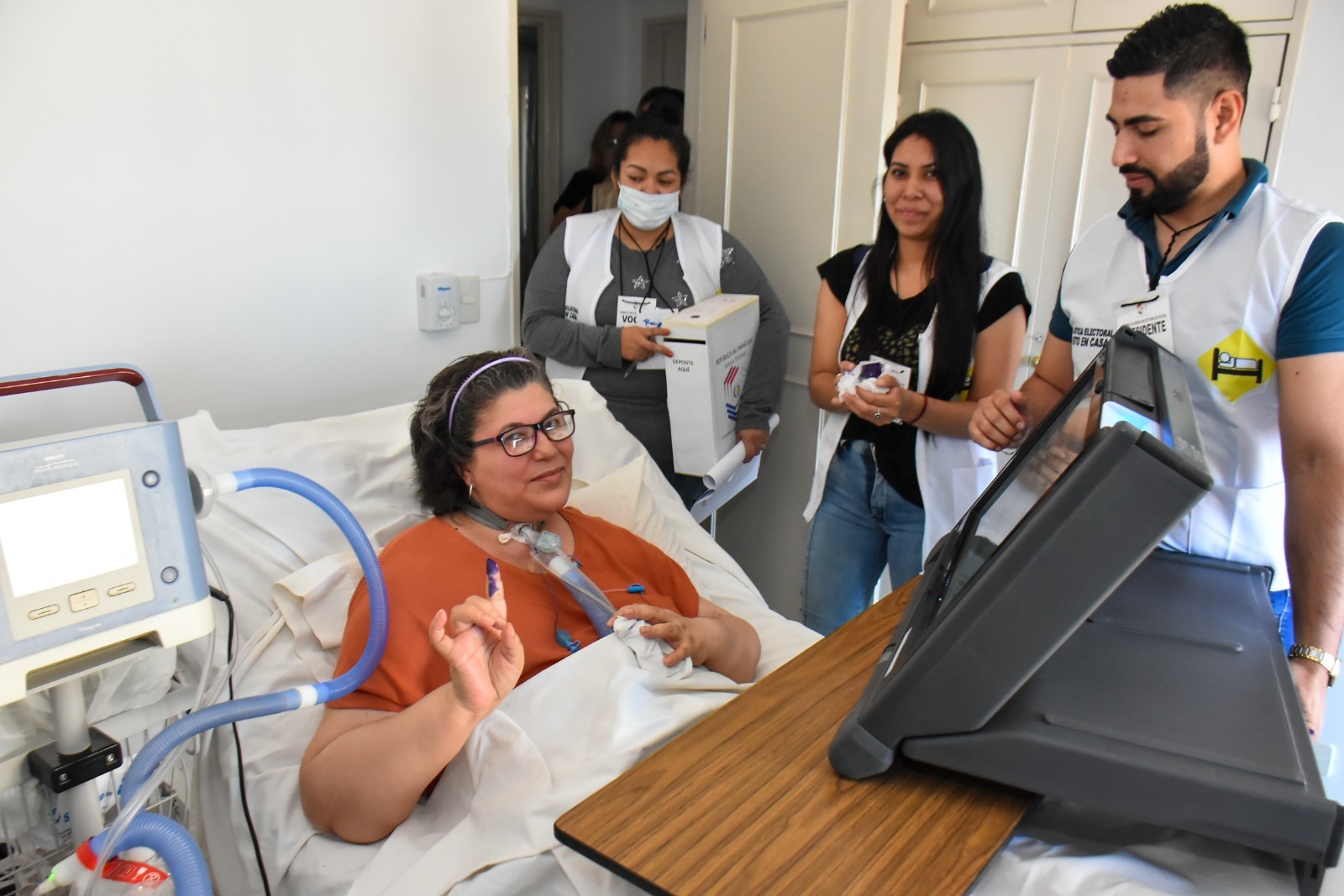 El programa voto accesible incluyer voto en casa o voto en mesa accesible. Foto: Gentileza.