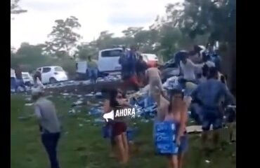 El chofer falleció en el lugar. Foto: Captura de pantalla.