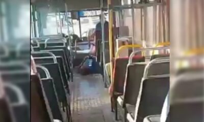 Hombre murió en el colectivo en Capiatá. Foto: Captura.