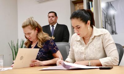 Fue concretado mediante la firma de convenio entre las ministras de Salud y MOPC. Foto: Gentileza.