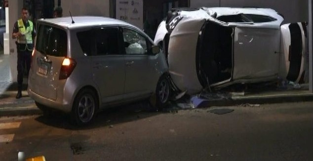 Choque de vehículos en Luque. Foto: Captura.