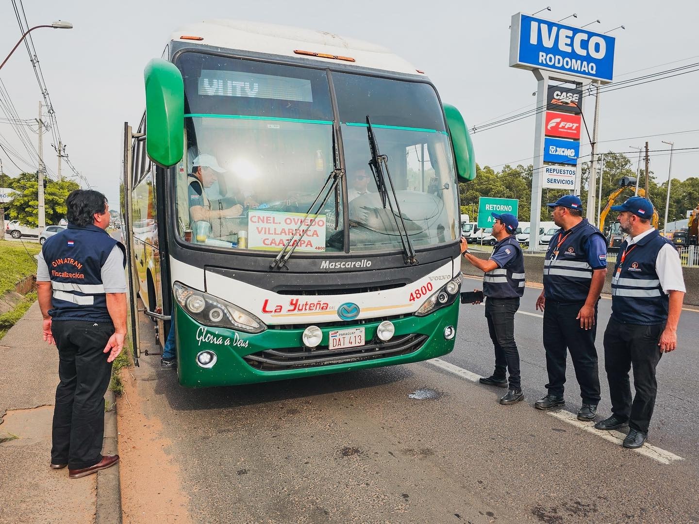 Buses de mediana y larga distancia. Foto: Dinatrán.