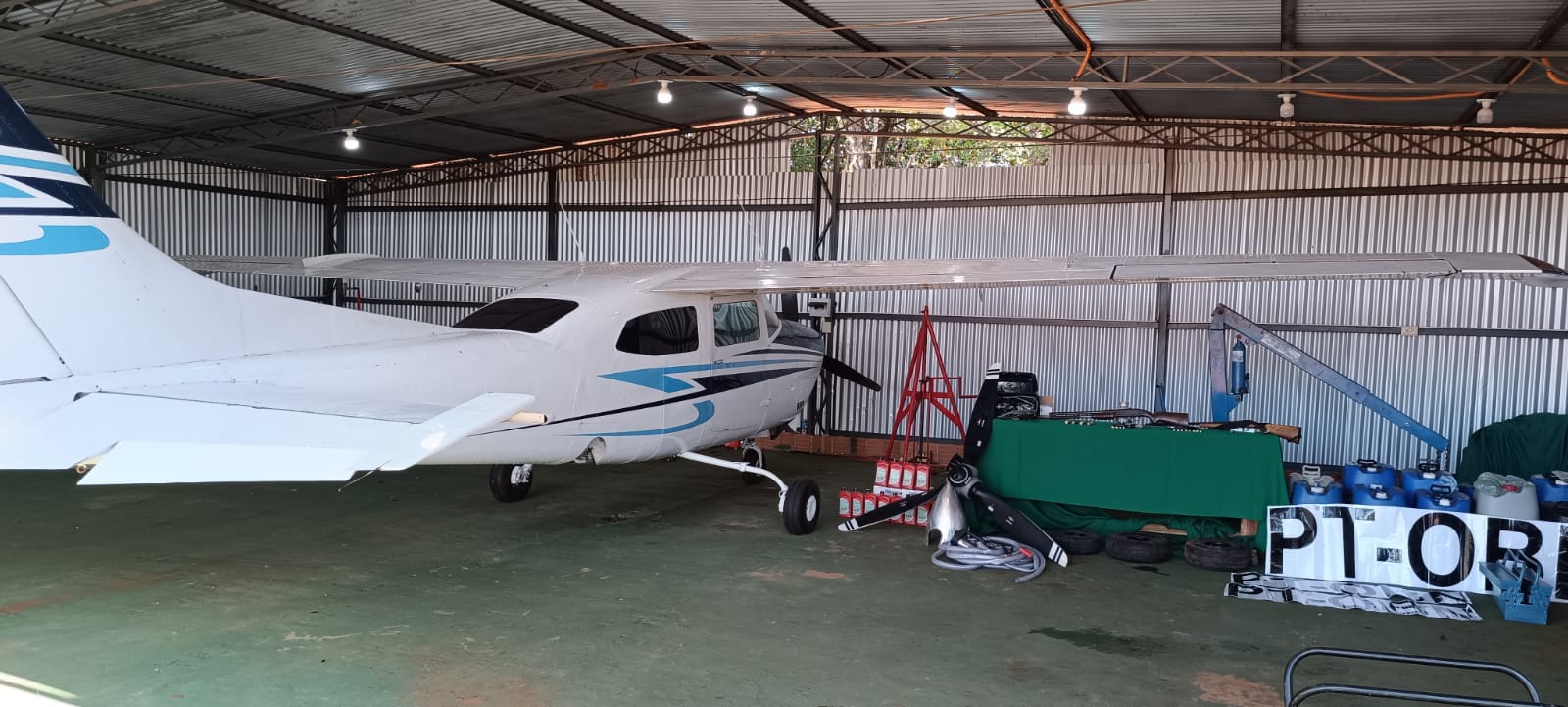 Avioneta incautada. Foto: Ministerio Público.