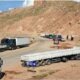 Camioneros varados en Argentina. Foto: Captura.