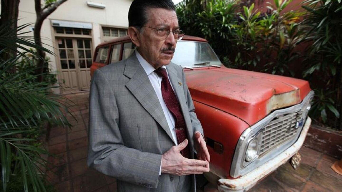 Martín Almada en el Museo de las Memorias. Foto: Agencia EFE.