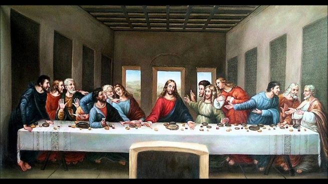 "La última cena", de Leonardo da Vinci. Imagen referencial