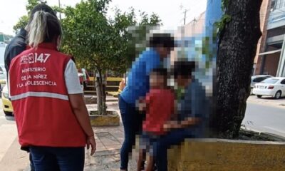 Asisten a niños y niñas en situación de calle. Foto: Ministerio de la Niñez y Adolescencia.