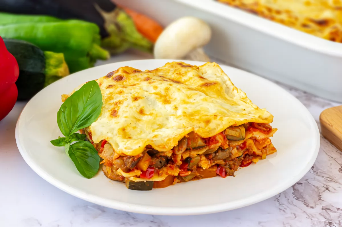 Lasaña de verduras. Foto: https://www.bonviveur.es/