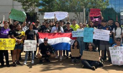 Estudiantes piden garantías para mantener el Arancel Cero. Foto: UNE Estudiantes.