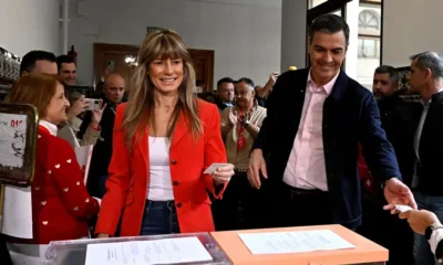 Pedro Sánchez y su esposa Begoña Gomez. Foto: DW. Archivo.