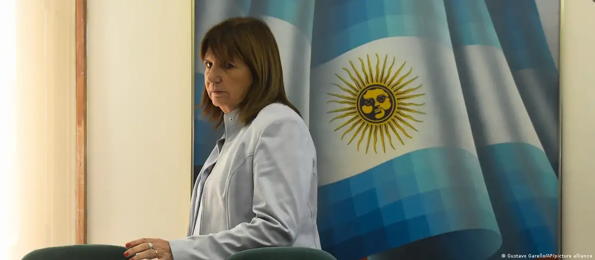 Ministra de Seguridad del Gobierno de Argentina, Patricia Bullrich. Foto: DW.