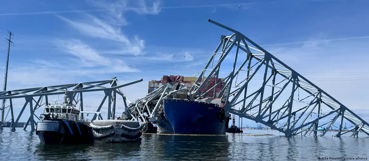 Colpaso del puente Baltimore. Foto: DW