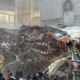 El edificio anexo de la embajada resultó totalmente destuido. Foto: DW.