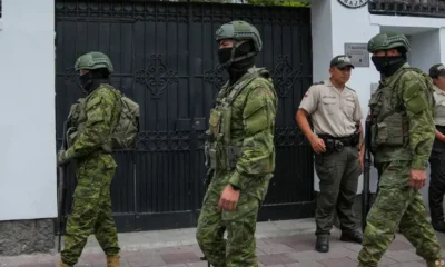 Asalto de la Embajada de México en Quito, Ecuador. Foto: DW.