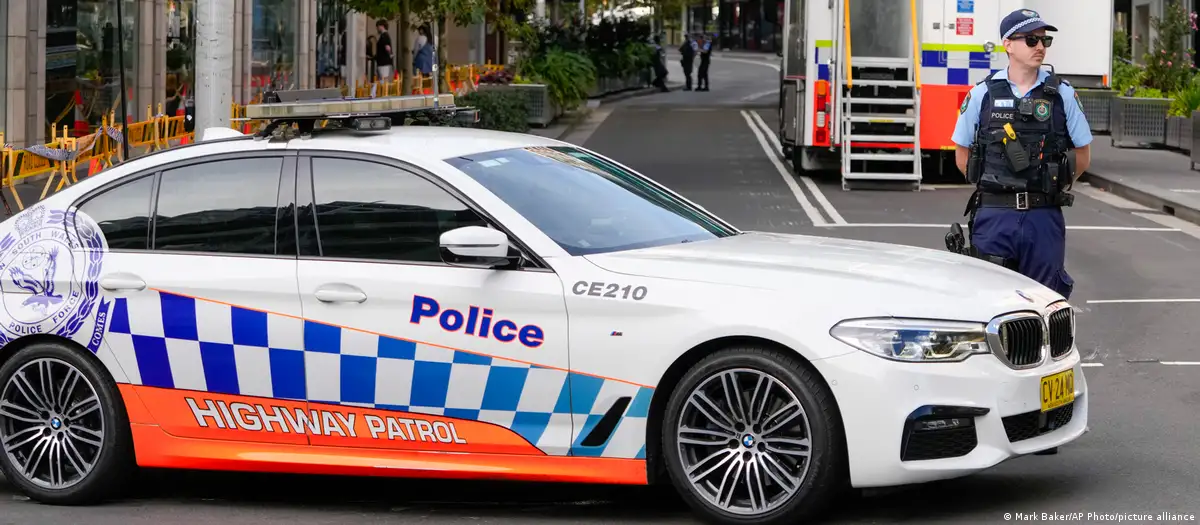 Cordón policial cerca de la escena del crimen en Sydney. Foto: DW.