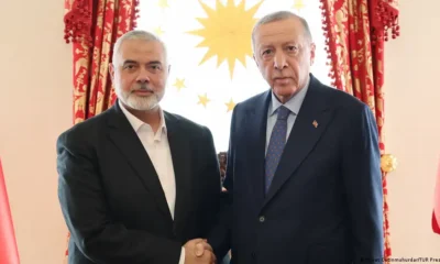 Ismail Haniyeh y Recep Tayyip Erdogan. Foto: DW