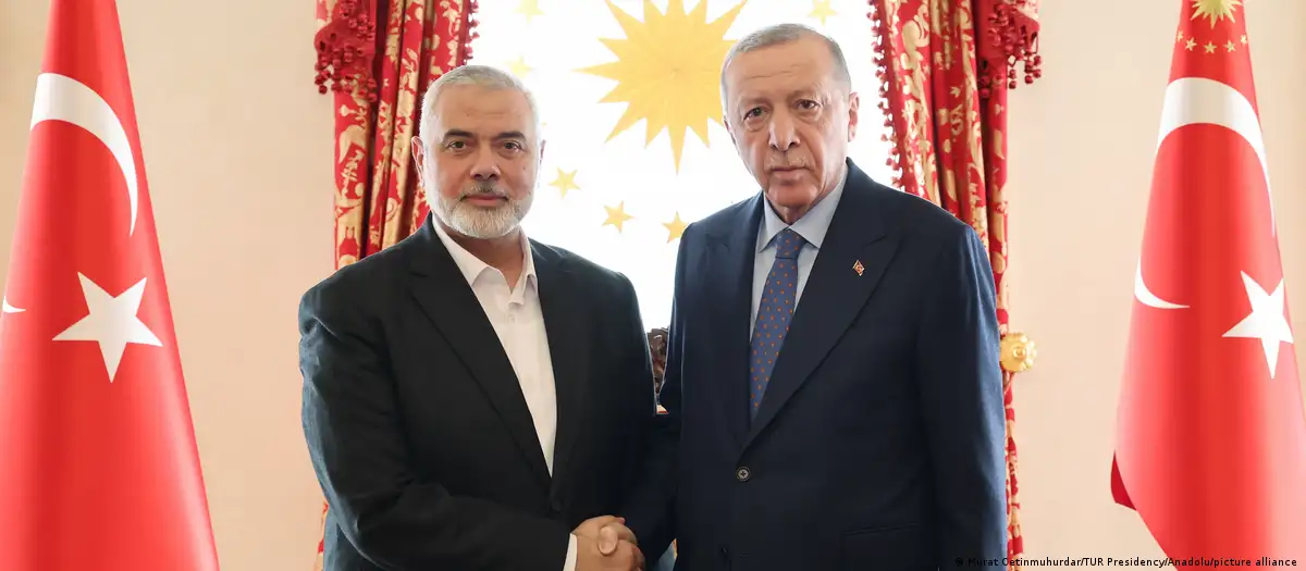 Ismail Haniyeh y Recep Tayyip Erdogan. Foto: DW