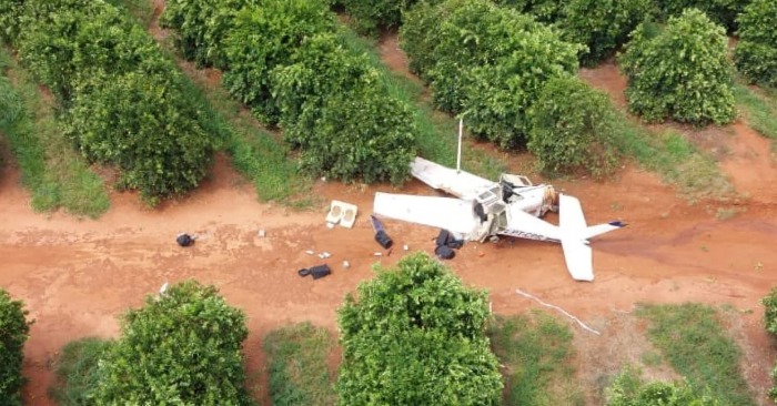 La avioneta contaba con chapa clonada. Foto: el poder.com