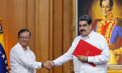 Gustavo Petro y Nicolás Maduro. Foto: El País.