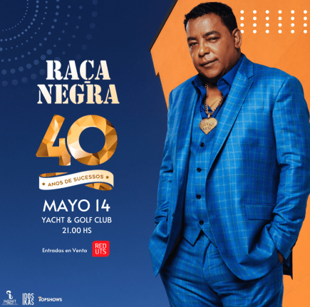 Raça Negram en concierto en Paraguay.