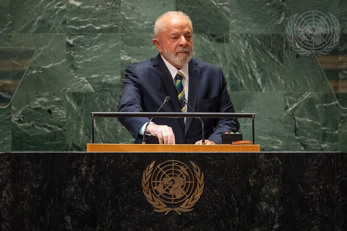 El presidente brasileño, Luiz Inácio Lula da Silva, en Naciones Unidas. Foto: Archivo. Europa Press.