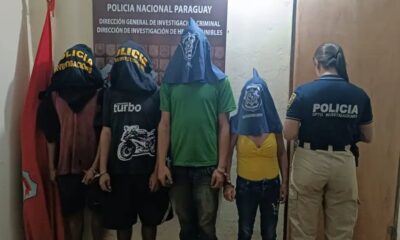 Por el caso se detuvo a cuatro personas. Foto: Policía Nacional.