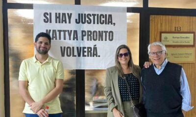 Kattya González junto a su suplente Ignacio Iramain y el diputado Raúl Benítez. Foto: Gentileza.