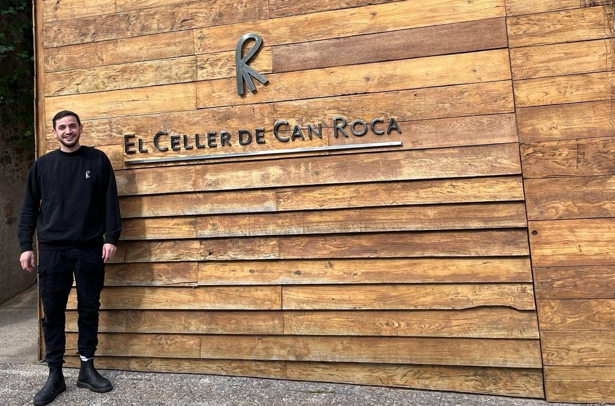 Eze Estragó actualmente está en El Celler de Can Roca. Foto: Gentileza.