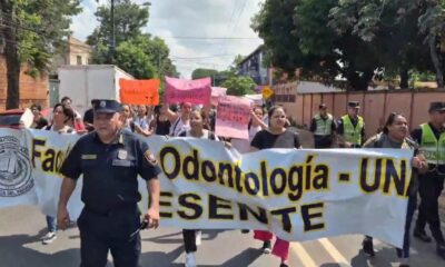 Estudiantes en protesta. Foto: Captura.