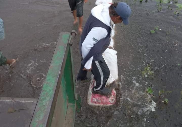 Inundaciones afectaron a Ñeembucú. Foto: Gentileza.