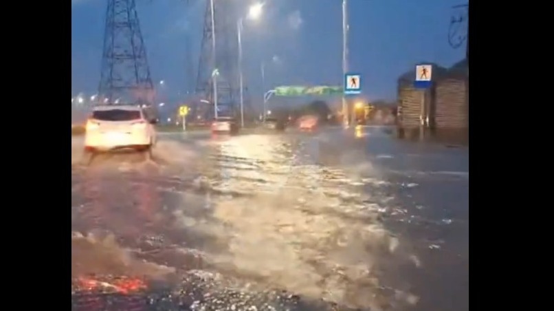 Raudal en la zona del Puente Héroes del Chaco. Foto: Captura.