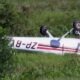 La avioneta pertenece a una escuela de aviación. Foto: Captura.