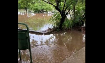 Parque Ñu Guasú bajo agua. Foto: Captura.