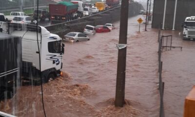 Las lluvias causaron caos y desbordes. Foto: Gentileza.